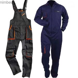 メンズジーンズワーク全体のユニフォームマンメンズワーキングカバーオールスーツスーツの修理ワークショップメカニックプラス衣服倉庫ワークウェアl240111