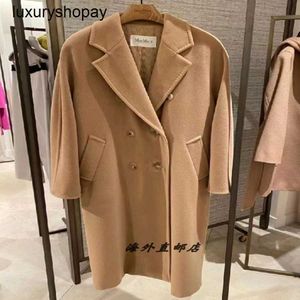 Maxmaras Womens Cashmere Coats Wrap Coat Camel Hair Wool Purchase Classic 101801 Series Solid Color Double Breasted for Women