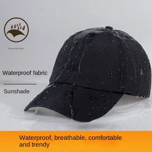 Mens Waterproof Golf Baseball Cap Windproof Breathable UPF50 Outdoor Caps for Women Sport Adjustable Rain Hat 240111