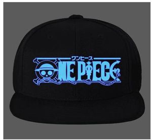 Luminoso Anime One Piece MonkeyLuffy Berretto da baseball per uomo Donna Snapback hip-hop regolabile Ha8620012