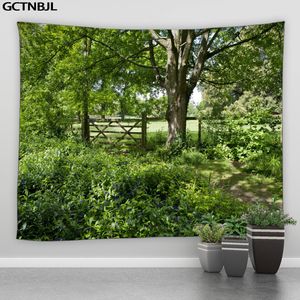 Woods Tapestry Hanging Wall Home Decor Forest Nature Landscape Wall Tapestry vardagsrum sovrum dekoration bakgrund gardin 240111