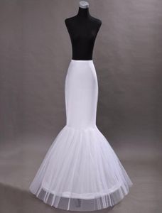 Sjöjungfrun Petticoat Slip 1 Hoop Bone Elastic Wedding Dress Petticoat Crinoline Jupon Mariage 2045333