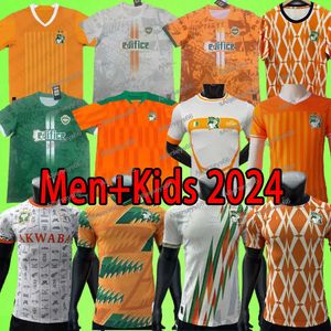 D'Ovoire 2024 Cote d Kości słoniowej drużyna piłkarska Koszulki Kości słoniowej Drogba Słoni 23/24 Koszulka piłkarska Męs
