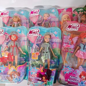 winx club dolls original enchantix Princess Doll fairy Rainbow Colorful Girl Action Figures Fairy Bloom Dolls 240111