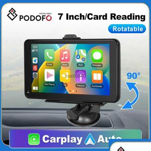 Dome-Kameras S Podofo 7 Autoradio Mtimedia Video Player Tragbarer drahtloser Apple Carplay Android Touch Sn für VW Kia Drop Delivery Se Dh3Fb