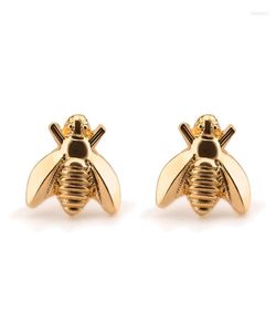 Orecchini a bottone Carino oro argento colore miele ape creativo affascinante animale femminile orecchino accessori moda ragazza festa gioielli regalo4445115