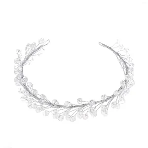 Copricapo Catena Fascia Copricapo da sposa Accessori per capelli fatti a mano con perline acriliche per abiti da sposa Strumenti per realizzare acconciature