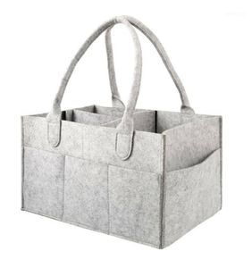 Diaper Bags Big Size Felt Cloth Storage Bag Foldable Baby Large Caddy Changing Table Organiser Toy Basket Car Organizer19756769