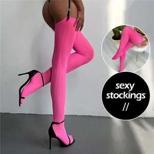 Multicolor Stockings Boundless Thigh High Sexy Comfortable Soft Stocking's Long Medias De Mujer 240111