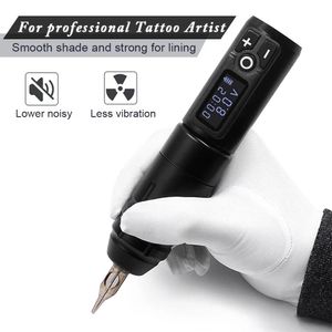 Máquina de tatuagem sem fio biomaser, caneta rotativa profissional para tatuagem, motor alemão original, bateria de 1800mah, carga rápida, 4.0mm