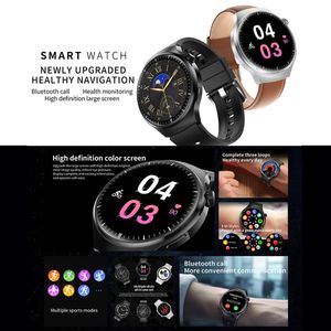 شاهد 4 Pro Suit Smartwatch 8-in-1 Set Steel Leather Silicone Band 7pcs Meter Rate Health Health Rate Health Health Calls Bluetooth Tarnerization تذكير