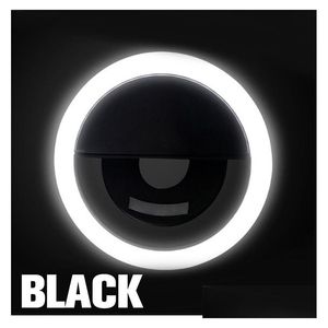 Altri accessori per telefoni cellulari Lumiere Led Selfie Ring Light Novità Luci Decor Mobile Po Lampada da notte con clip5526126 Drop Delivery P Dhvfj