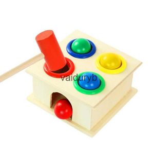 Intelligence toys Montessori Wooden Hammering Ball Game Toys for ldren Educational Pounding Toy Learning Colors Counting Kids 2-6 Years Oldvaiduryb
