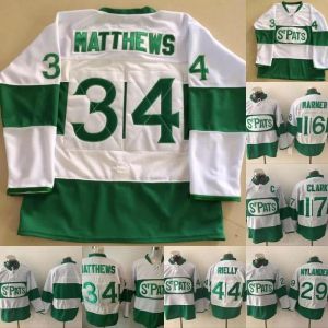 남성 여성 청소년 토론토 세인트 Pats Jersey #91 Tavares #16 Mitchell Marner #34 Matthews #29 William Nylander #44 Morgan Rielly Hockey Jerseys