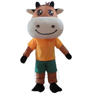 Halloween niedliches Kuh-Maskottchen-Kostüm für Party-Cartoon-Figur-Maskottchen-Verkauf, kostenloser Versand, Unterstützung der Anpassung