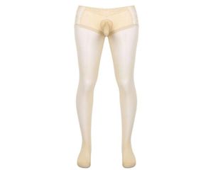 Men039s meias apertadas meia-calça magro meia para sexy masculino lingerie erótica traje transparente rendas retalhos meias underwea6743872