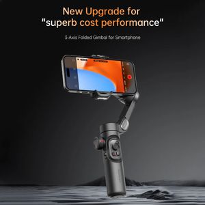 Aochuan Smart XE 3AXIS 핸드 헬드 Gimbal Stabilizer For Smartphone Fill Light Android 얼굴 추적 Tiktok Vlog 240111