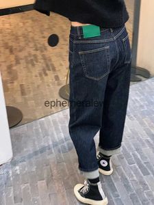 Pantaloni Jeans da donna Capris Y2k Big Size Estate femminile Modello sottile 2023 New Straight Daddy Fat Mm Nove punti Haren