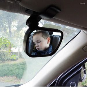 Accessori interni Specchio per auto per bambini Bambini rivolti verso il retro Reparto per neonati Cura quadrata Monitor per bambini di sicurezza regolabile 17-17 cm