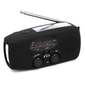 Radio Portable Radio Hand Crank Solar USB Laddning Hand Radio Solar Crank AM/FM/NOAA Väder Radio Emergency Falllamp