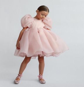 Espanha estilo meninas puff manga vestidos de festa palácio crianças volta vneck vestido de princesa crianças organza cetim tutu widding roupas ba2387023