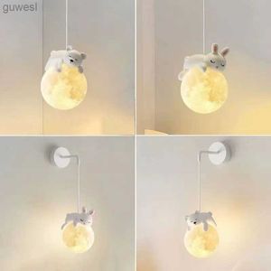 Luci notturne Cartoon Polar Bear LED Sconce Light Illuminazione da parete creativa Lampe Murale per Family Theme Hotel Kid Bambini Camera da letto Lampade da notte YQ240112