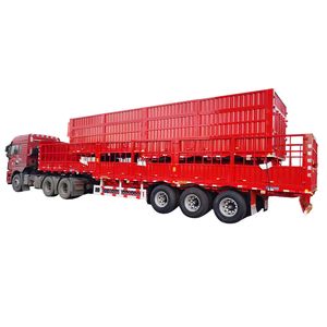 Semirimorchio per griglia da magazzino LJM9406CCY, acciaio ad alta resistenza G700, veicolo per il trasporto di macchine edili, trattore, semirimorchio per trasporto piatto di container