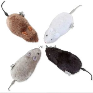 Cat Toys Hot New Fancy Clockwork Plush Mouse Trick Dog Cat Pet Toy Will Run Tail Wagging Pet Interactionvaiduryd