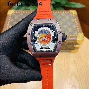 Jf RichdsMers Fabbrica di orologi Fabbrica di supercloni Tourbillon Alta qualità Completamente Feidong Outer Space Mars Trend l 7J0CTavolo di nave in fibra di carbonio con zaffiro