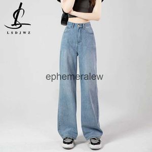 Women's Jeans Pants Capris Fashion Woman Wide Cowboy for Women Clothing Y2k 2023 High Waisted For 90s Clothes