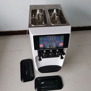 Real Fruit Snack Automated Gelato Freezer Cone Making Creme Cornet De Glace Maker Industrial Continuous Hard Ice Cream Machine 7-day no cleaning Cold system LINBOSS