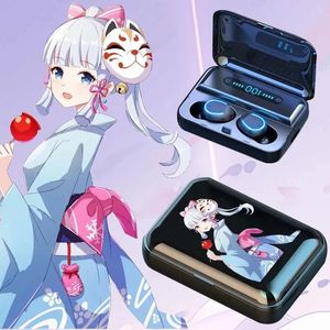 Słuchawki Genshin Impact Bluetooth Słuchawki Zhongli Xiao Klee Venti Keqing Barbara Mona Razor Cosplay for Android Wireless Enbuds 5.0 HD