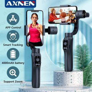 AXNEN F10 Stabilizzatore portatile a 3 assi con giunto cardanico per cellulare Anti-vibrazione Videoregistrazione Smartphone 240111