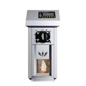 Högeffekten Desktop Frozen Yoghurt Ice Cream Maker med Display Commercial Soft Serve Ice Cream Machine