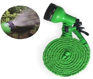 100FT Lengthen Retractable Water Hose Set Plastic 2 Colors Garden Car Washing Expand Water Hose With Multifunction Water Gun DH076328536