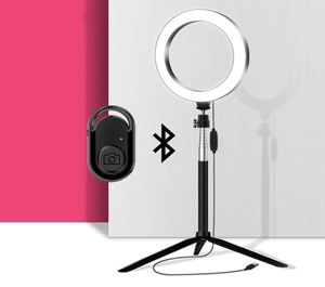 LED Ringlight Circle Lamp Selfie Ring Light with Bluetooth Remote for Makeup Video Po Studio Lighting on YouTube Tiktok4562681