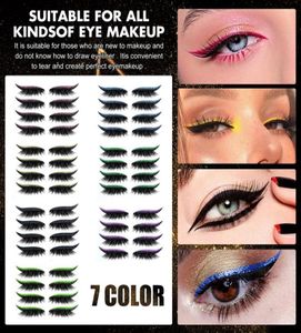 Makeup Eyeliner Eyes Sticker Reusable Eyeliners And Eyelash Sticker 4pairsset Glitter Waterproof Self Adhesive Eye Leshes Sticker3814385