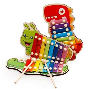 Teclados Piano Bebê Criança Brinquedos Musicais para Ldren 8 Chaves Xilofone de Madeira Montessori Brinquedo Educacional Instrumentos Musicais Musicales Baby Toysvaiduryb