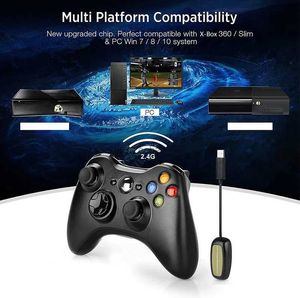 Controladores de jogo Joysticks para Xbox 360 Controller 2.4G Wireless Gamepad Joystick para Microsoft XBOX360 Compatível com PC Windows 7/8/10 Game Controller