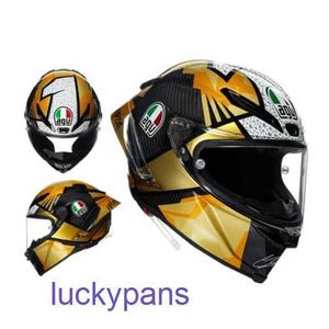 Track AGV PISTA Chameleon Motorcycle Helmet Carbon Fiber Running Full Equal Tide Sun Moon Ice Blue TETN