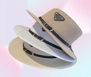 2022 مصمم القش القبعة الفاخرة كاب جودة عالية الجودة men039s و women039s Sun Hat 4 Colors8327379