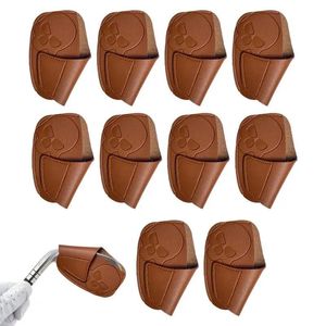 Tees Golf Iron Covers Set 10pcs Golf Club Iron Club Head Covers Wedge Iron Protective Headcover Golf Club Head Covers for Iron/driver