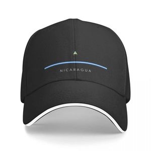 Nikaragua | Minimalist Nikaragua Flag Cap Beyzbol Tasarımcısı Hat Erkekler 240111