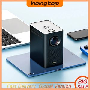 Hongtop s30max android wifi 4k projetor portátil inteligente com wifi e bluetooth bolso ao ar livre 4k 9500l android 10.0 projetor 240112