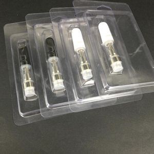 Plastförpackningstillbehör för alla 0,5 ml/1,0 ml patroner G2 510 Tjocka oljeatomisatorer M6T Retail Clam Shell Blister Packaging Box Gratis frakt