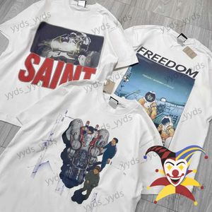 メンズTシャツセントマイケルTシャツ男性女性高品質のデジタル印刷トップティーTシャツT240112