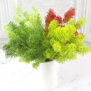 Decorative Flowers 2Pcs Artificial Green Cypress Tree Leaf Pine Needle Leaves Grasses Fake Plant Wedding Home Office Year Christmas