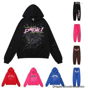 Mens Hoodies Sweatshirts SP5der Hoodie Designer Clothes Jumper Men Spider 555555 Pink Sweatshirt Jacket Långärm S5der World UFLP