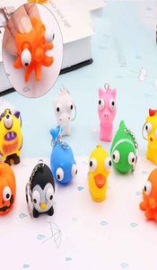 Cartoon Animal Squeeze Antistress Toy Boom Out Eyes Doll Stress Relief Key Chain The Animals Blind Box Figurer Toys8347831