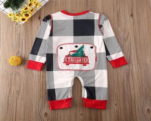 Abbigliamento per bambini di Natale, pagliaccetto da arrampicata, pagliaccetto a maniche lunghe con stampa di lettere in cartone animato 02T8357824